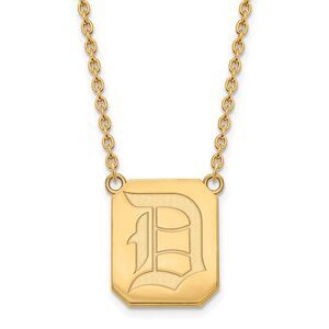 10k Yellow Gold Duquesne U Large Pendant Necklace